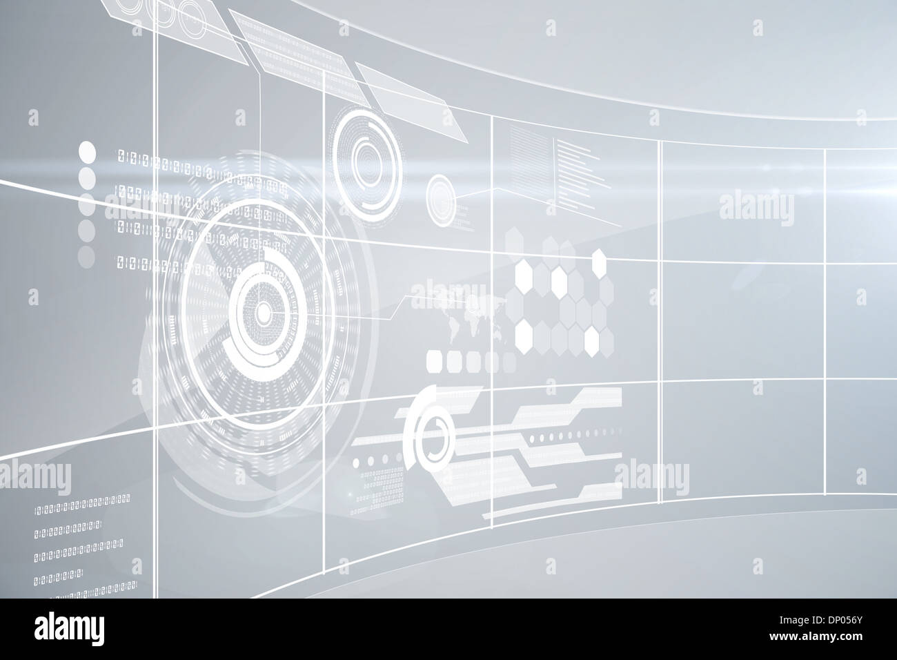 La tecnologia avveniristica interfaccia Foto Stock