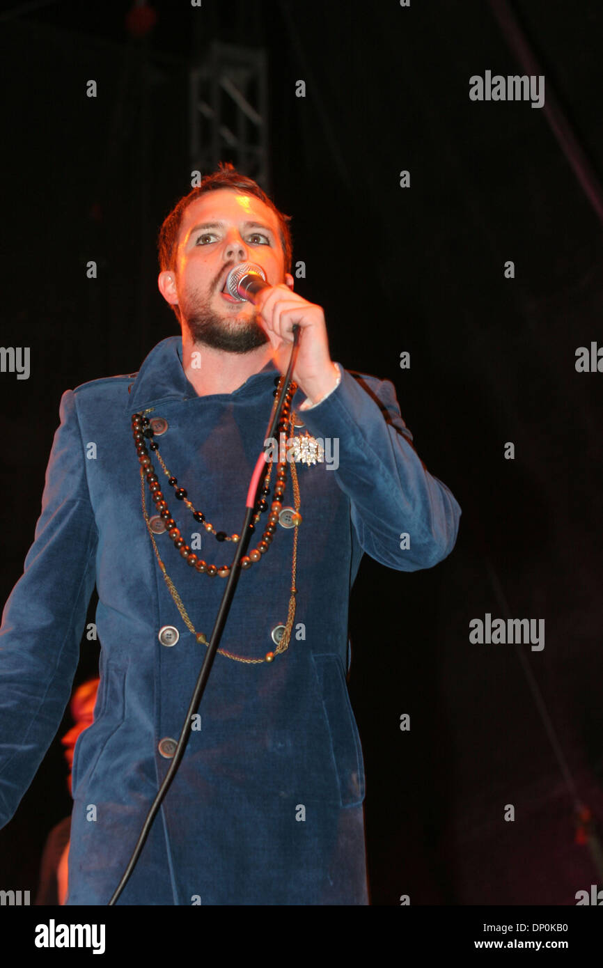 Mar 25, 2006; Miami, FL, Stati Uniti d'America; The Killers eseguire presso l'Ultra Music Festival, durante la Winter Music Conference di Miami, FL, sul Mar 25, 2006. Credito: Foto da Rahav Segev/ZUMA premere. (©) Copyright 2006 by Rahav Segev Foto Stock