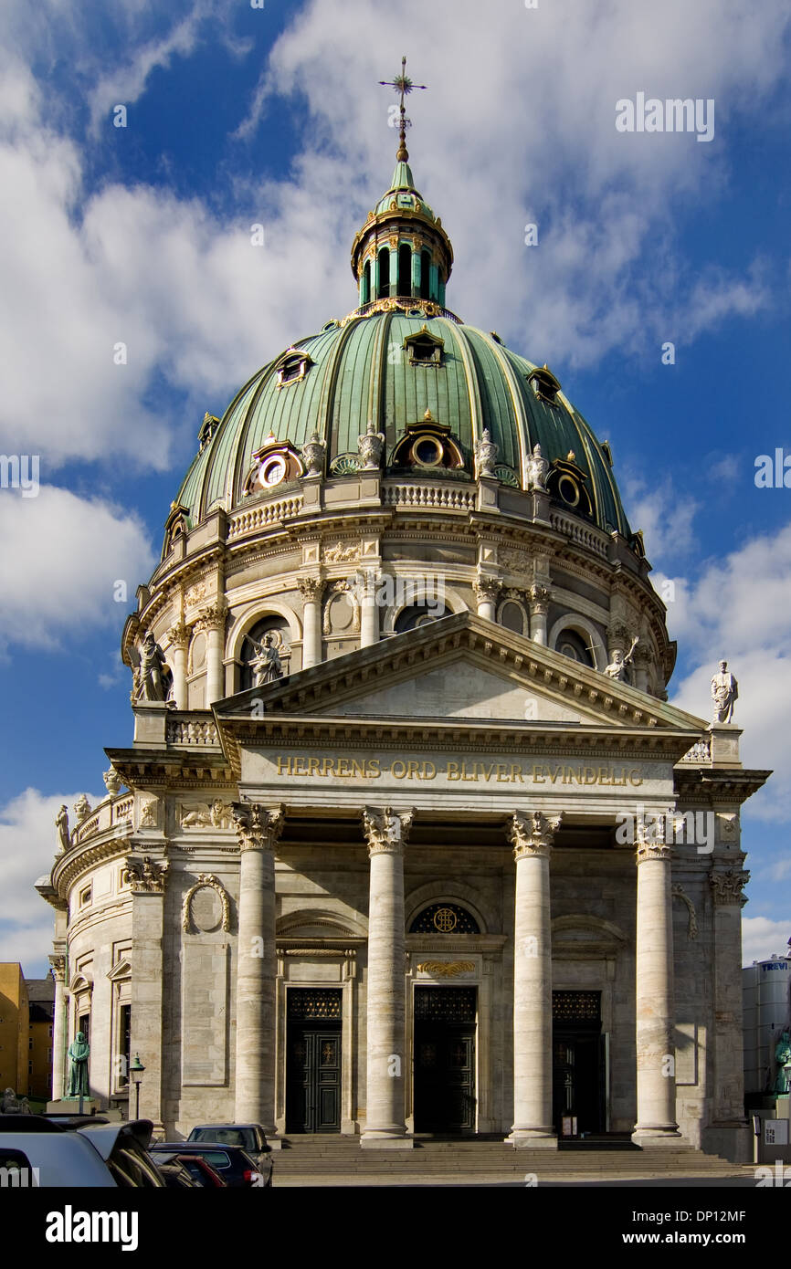Frederiks Chiesa o la Chiesa di Marmo, Marmorkirken, Copenaghen, Danimarca, architettura Foto Stock