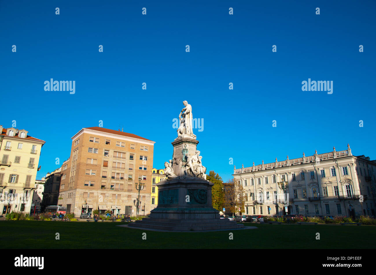 Piazza Carlo Emanuele II piazza centrale della città di Torino Piemonte Italia del nord Europa Foto Stock