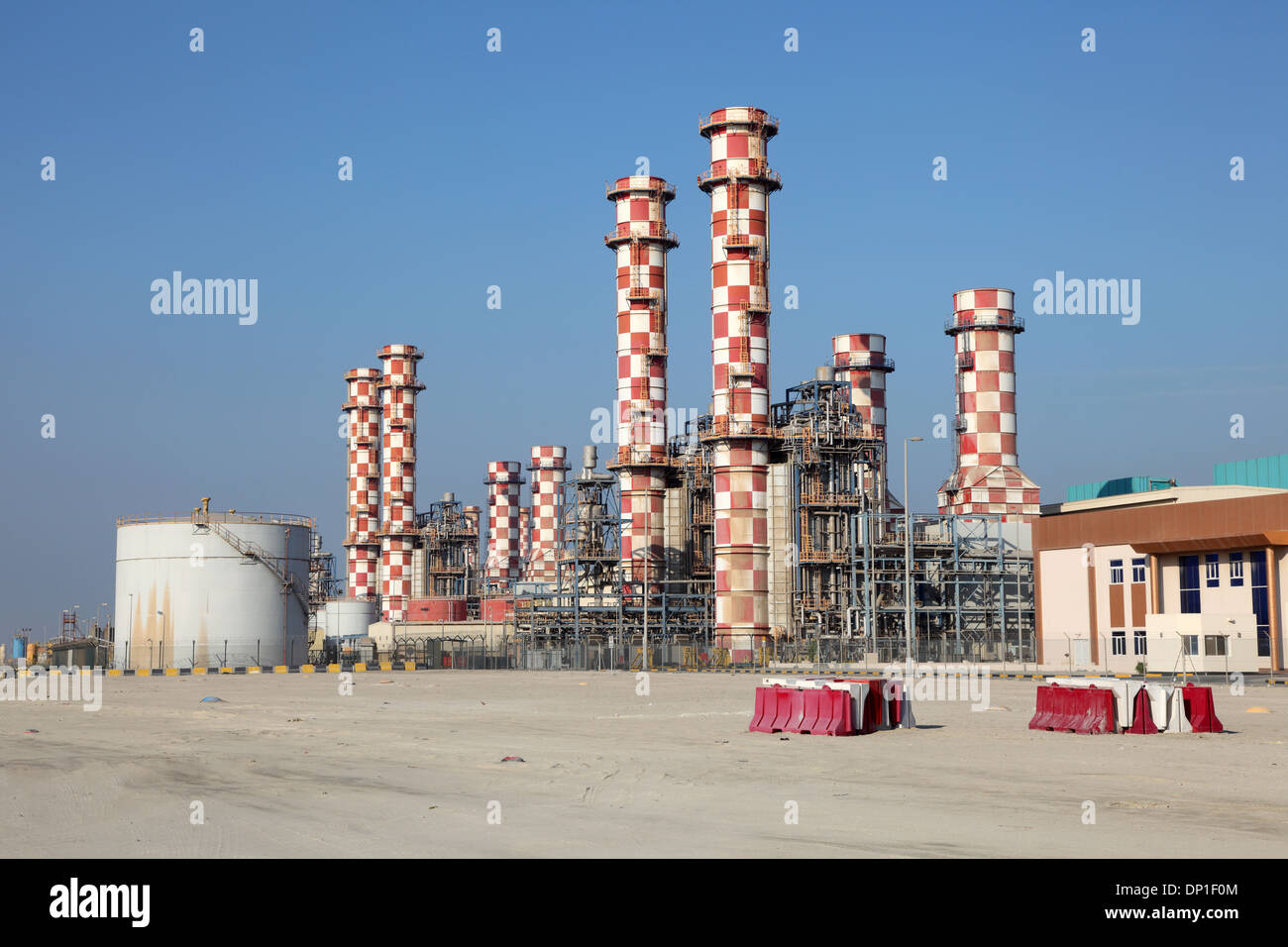La stazione di alimentazione impianto in Muharraq. Bahrein, Medio Oriente Foto Stock