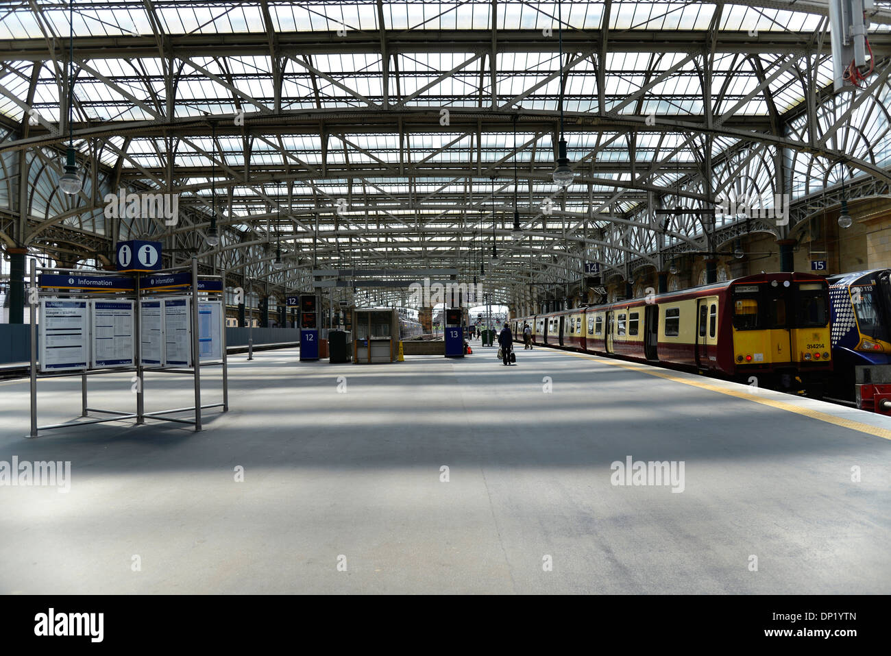 Sala principale, la Stazione Centrale di Glasgow, Scotland, Regno Unito Foto Stock