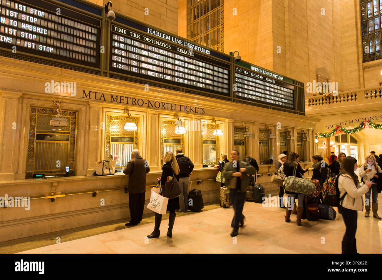 Biglietto, windows terminal Grand Central station a Manhattan, New York New York, Stati Uniti d'America Foto Stock