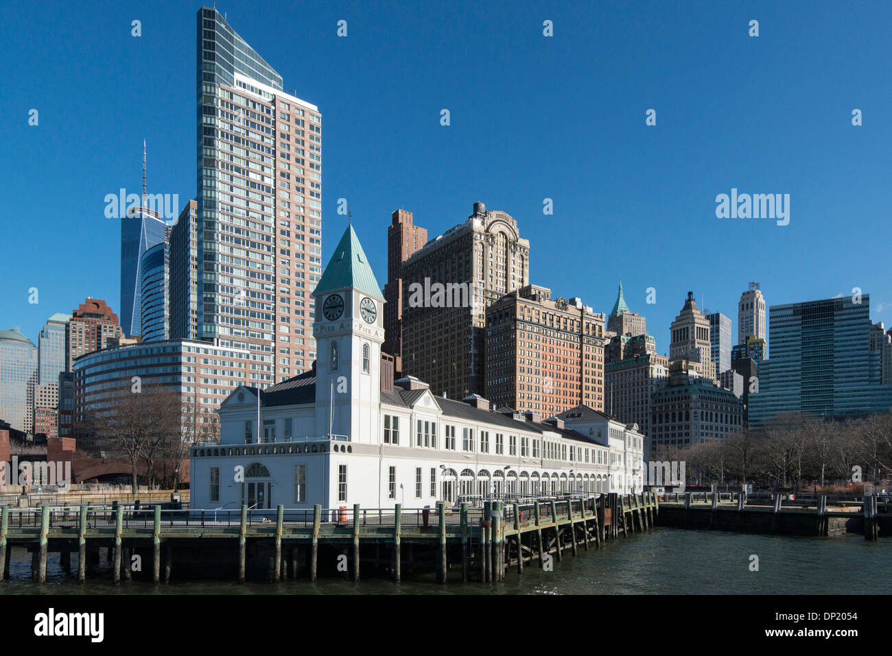 Battery Park, punta meridionale di Manhattan, New York, New York, Stati Uniti d'America Foto Stock