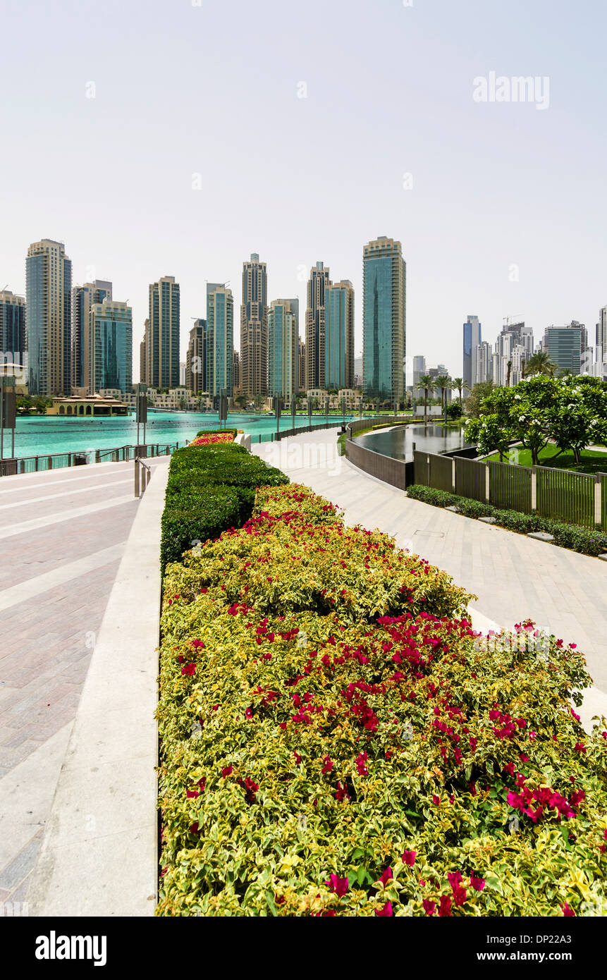 Grattacieli, Dubai, Emirati Arabi Uniti Foto Stock