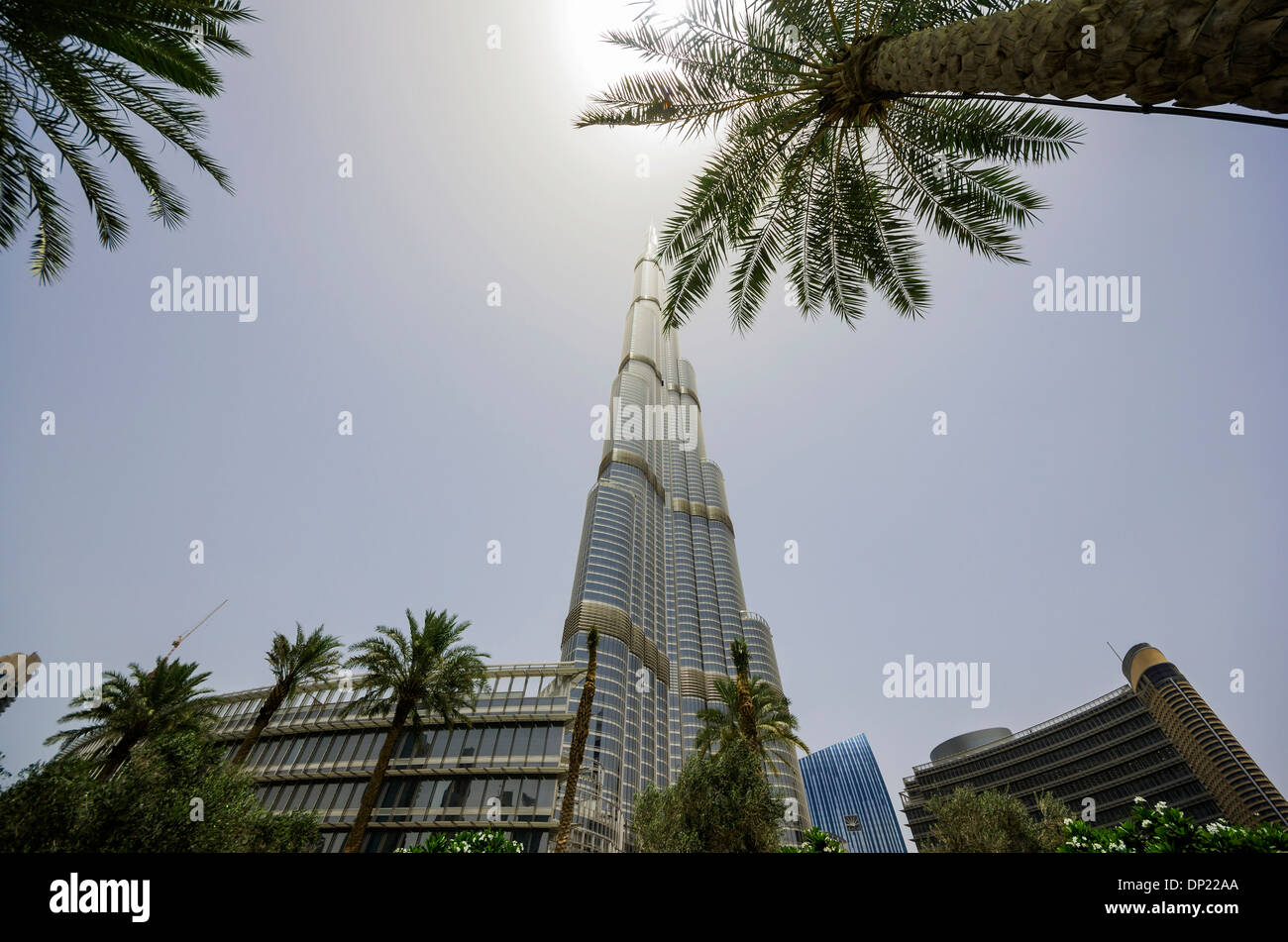 Il Burj Khalifa grattacielo, Dubai, Emirati Arabi Uniti Foto Stock