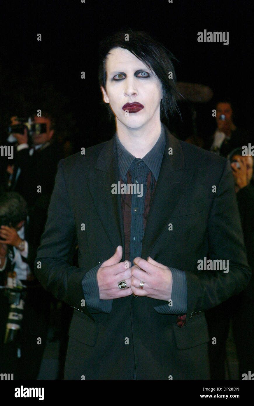 Maggio 21, 2006; Cannes, Francia; il cantante Marilyn Manson a 'Southland Tales" premiere alla 59a Cannes Film Festival. Credito: Foto di Frederic Injimbert/ZUMA premere. (©) Copyright 2006 by Frederic Injimbert Foto Stock