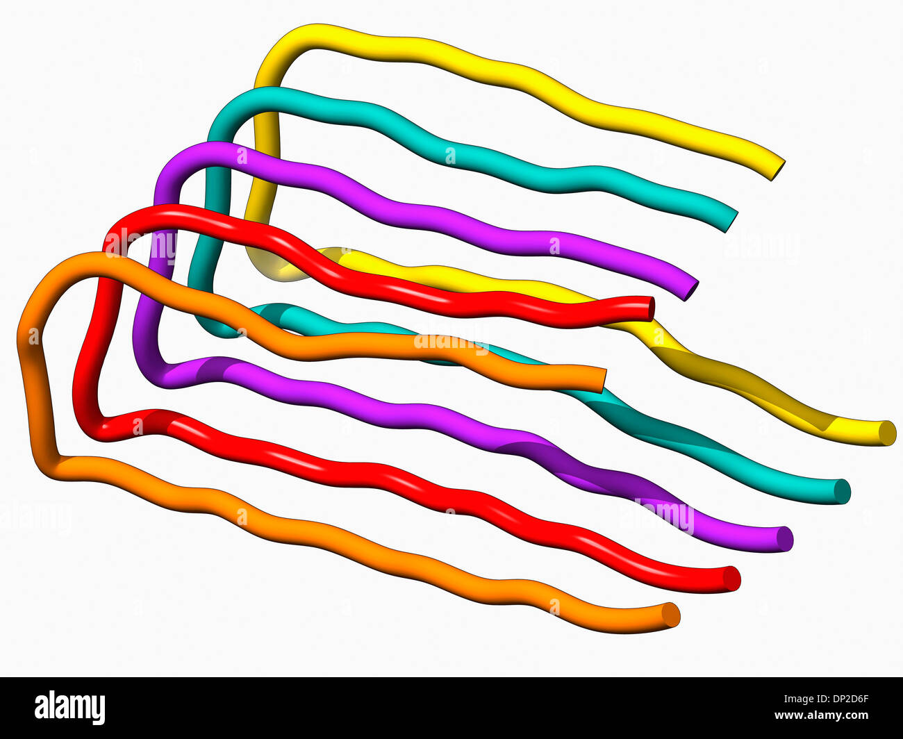 Proteina beta amiloide molecola Foto Stock