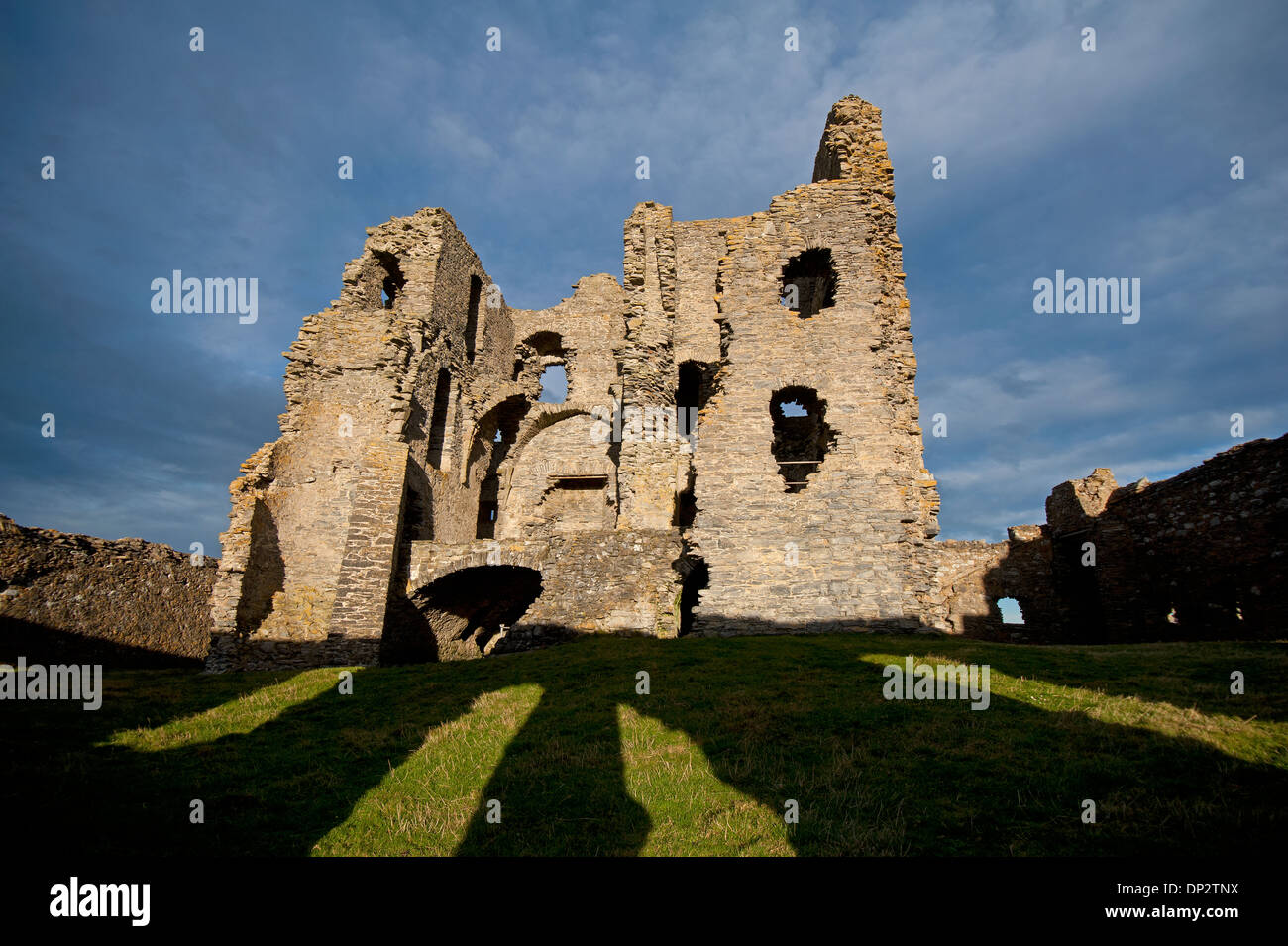 Il tetro rovine del castello di Auchindoun vicino a Dufftown, Morayshire. Grampian regione. SCO 9182 Foto Stock