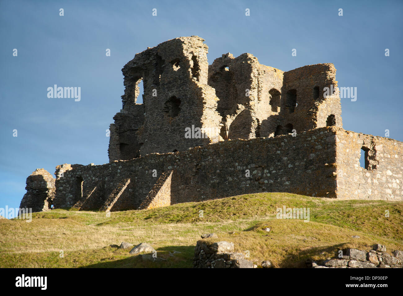 Il tetro rovine del castello di Auchindoun vicino a Dufftown, Morayshire. Grampian regione. SCO 9193 Foto Stock