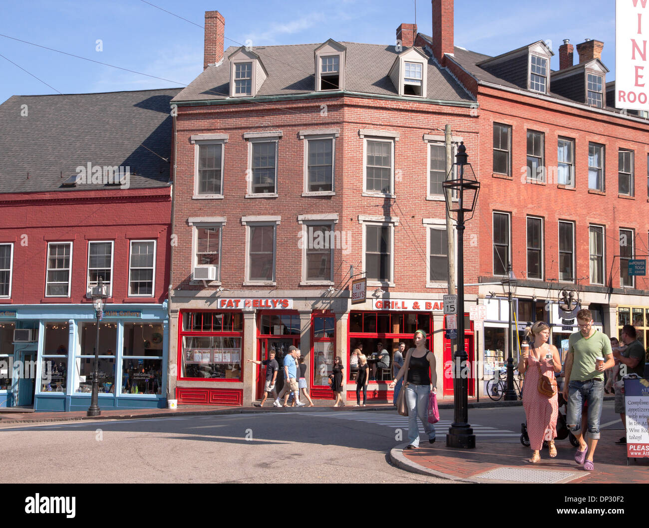 Portsmouth, New Hampshire street scene. Foto Stock