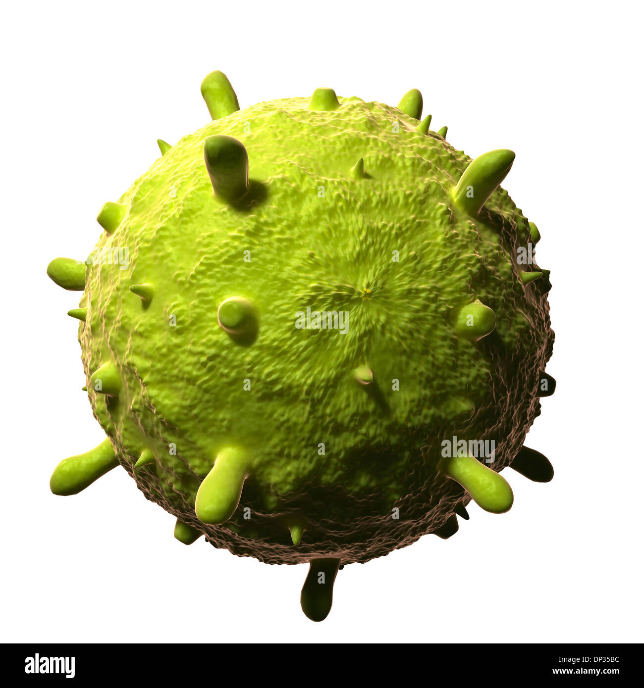 Virus influenzale, artwork Foto Stock