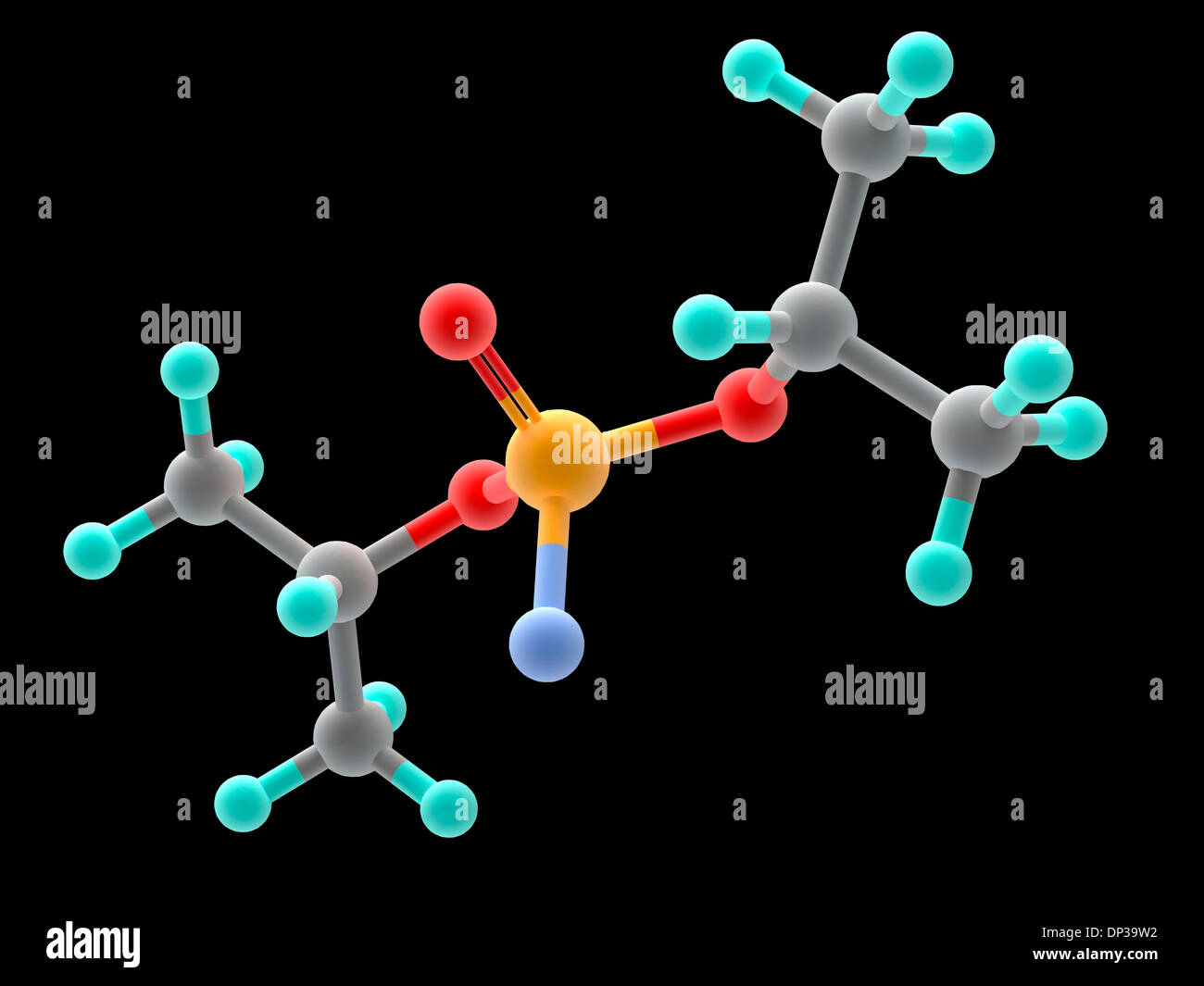 Sarin nerve molecola di gas Foto Stock