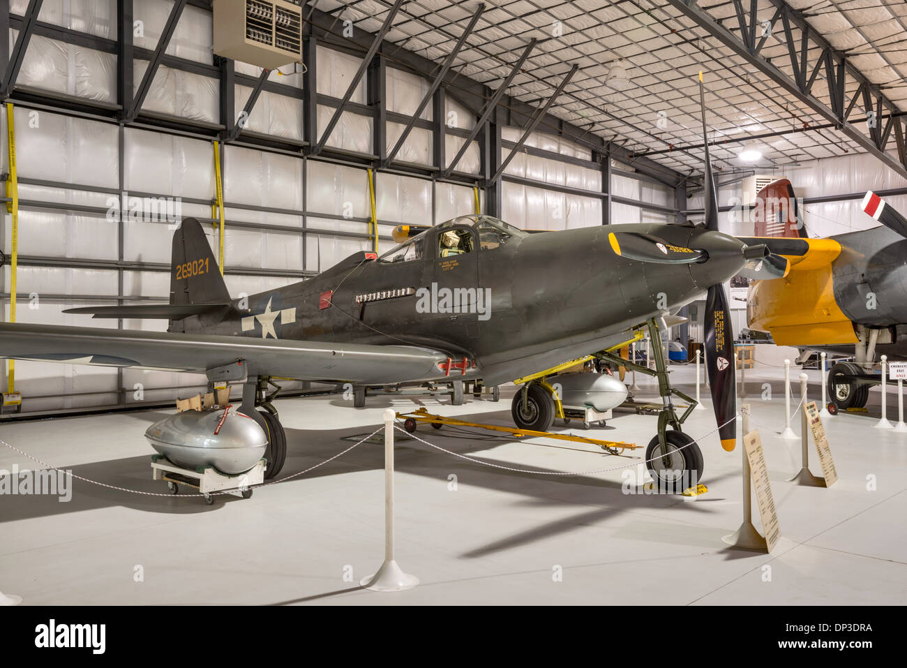 Bell P-63 Re Cobra, WW2 noi degli aerei da caccia, Legacy Flight Museum, Rexburg, Idaho, Stati Uniti d'America Foto Stock