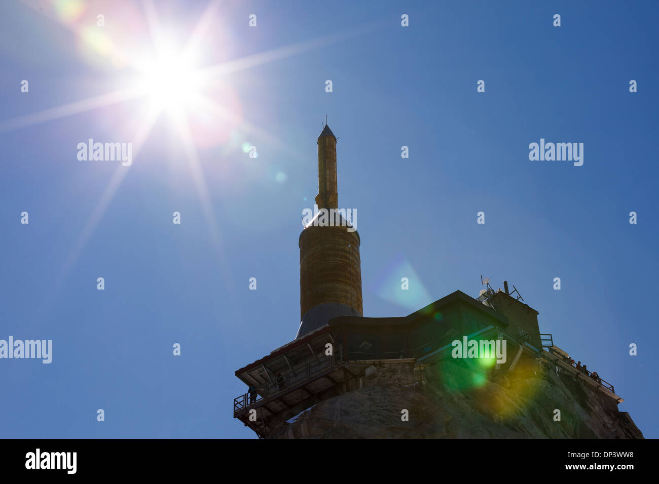 Aiguille du Midi funivia - Panoramico Mont-Blanc Gondola, Chamonix, sulle Alpi francesi, Savoie, Francia, Europa Foto Stock