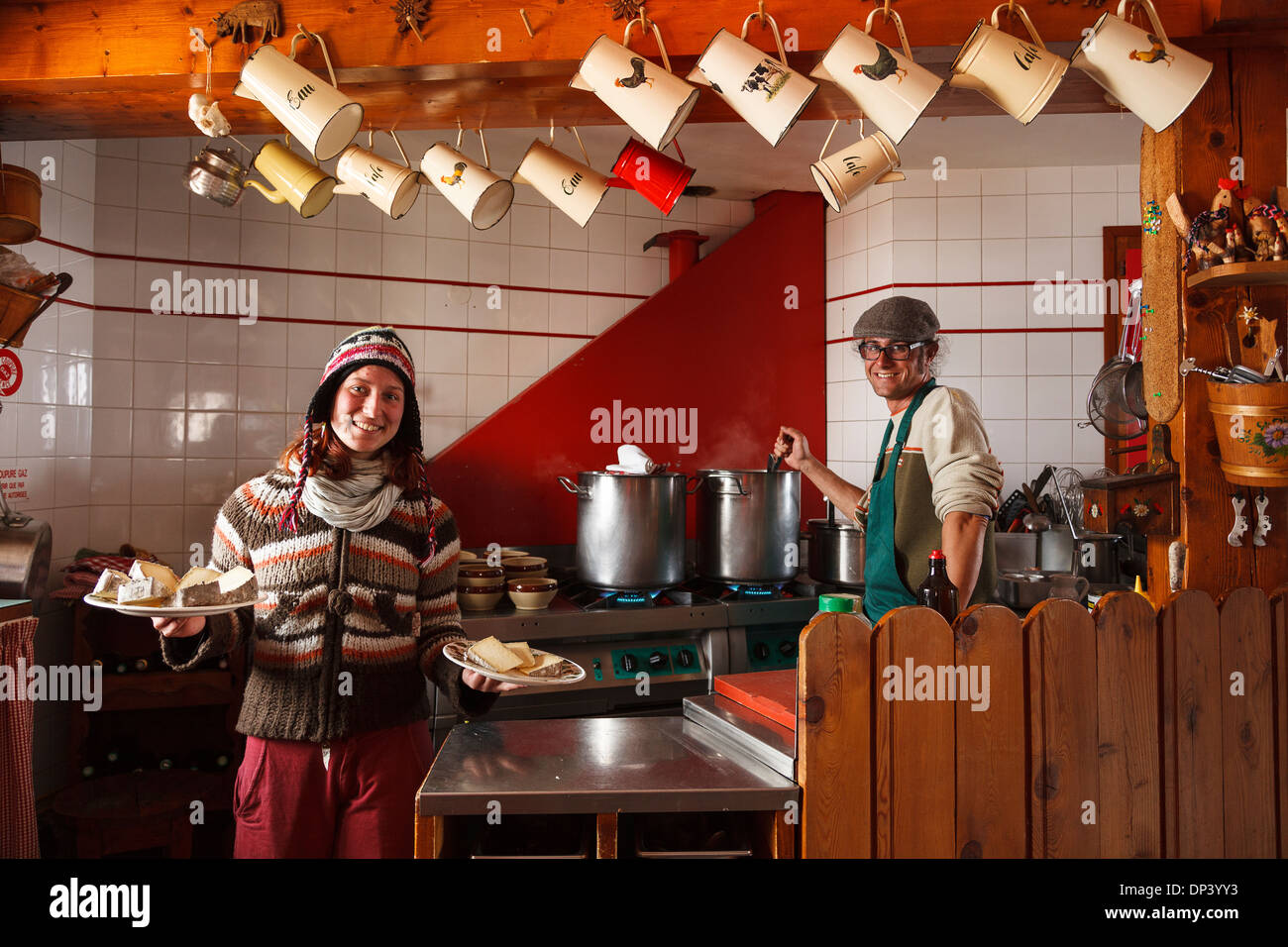 Rifugio Lac du der, sulle Alpi francesi, Savoie, Francia, Europa Foto Stock