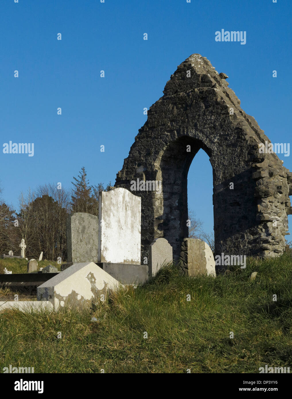 Donegal Abbey rovine della città di Donegal County Donegal Irlanda Foto Stock