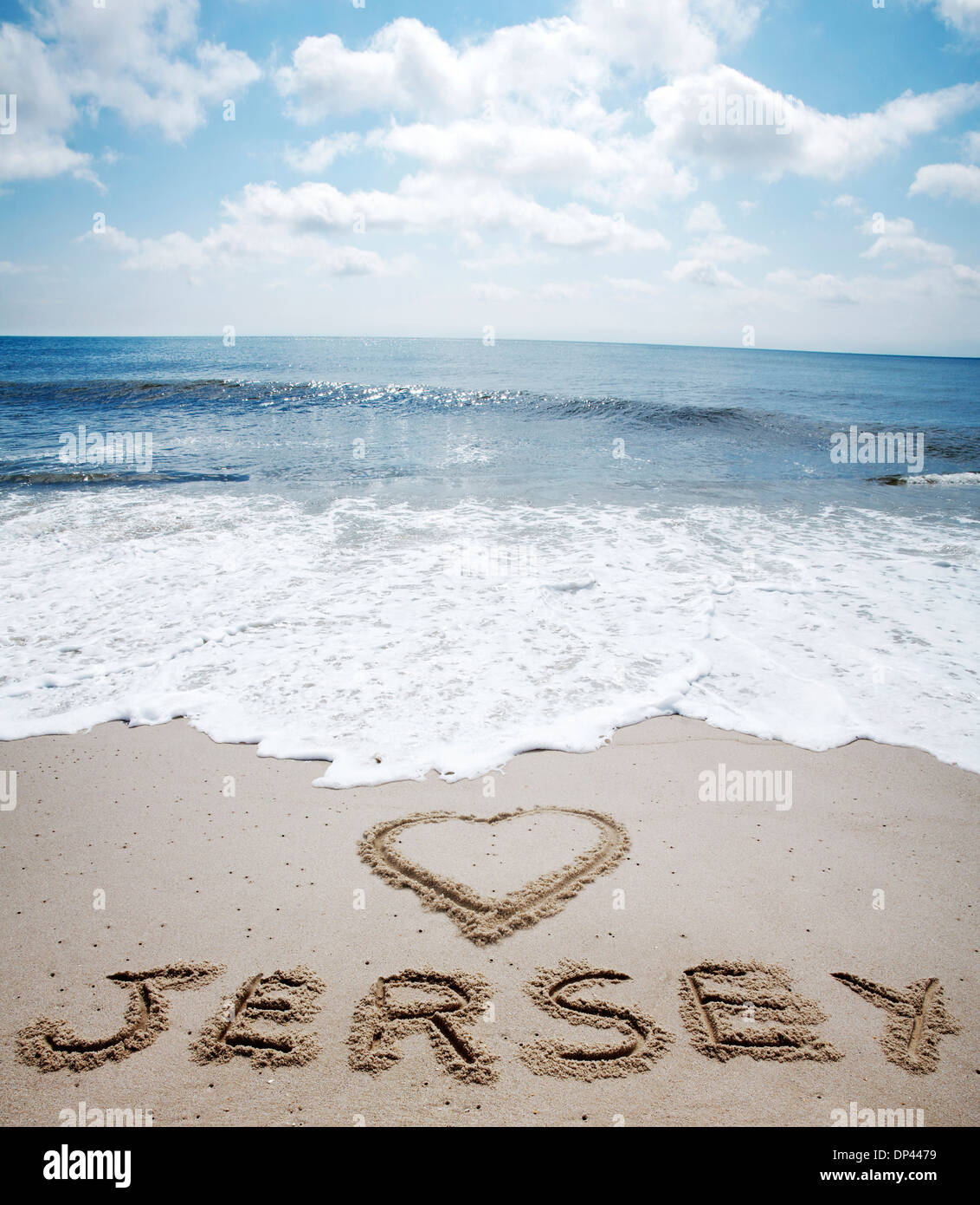 Vista del Jersey Shore, New Jersey, STATI UNITI D'AMERICA Foto Stock