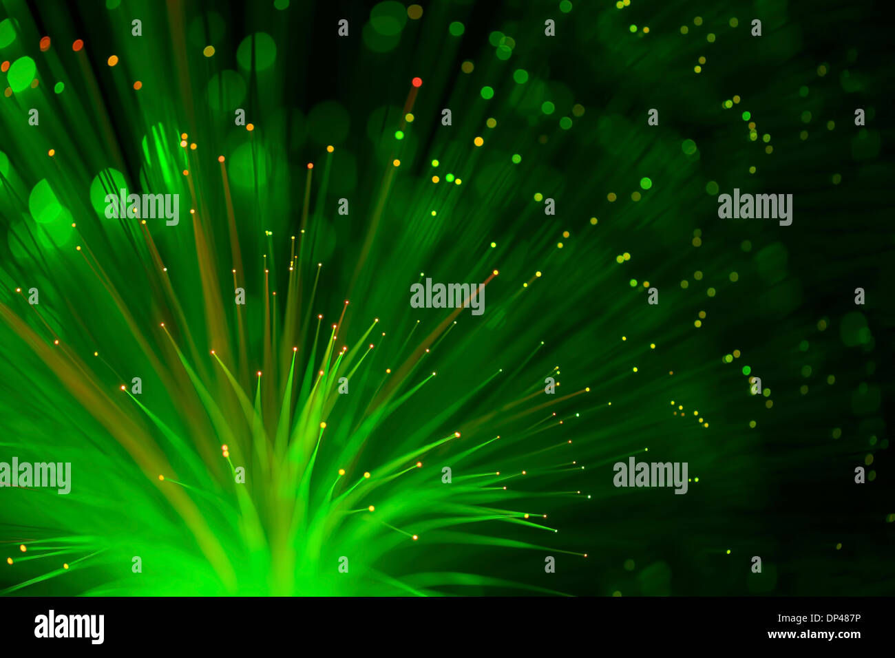 Fibre ottiche Foto Stock