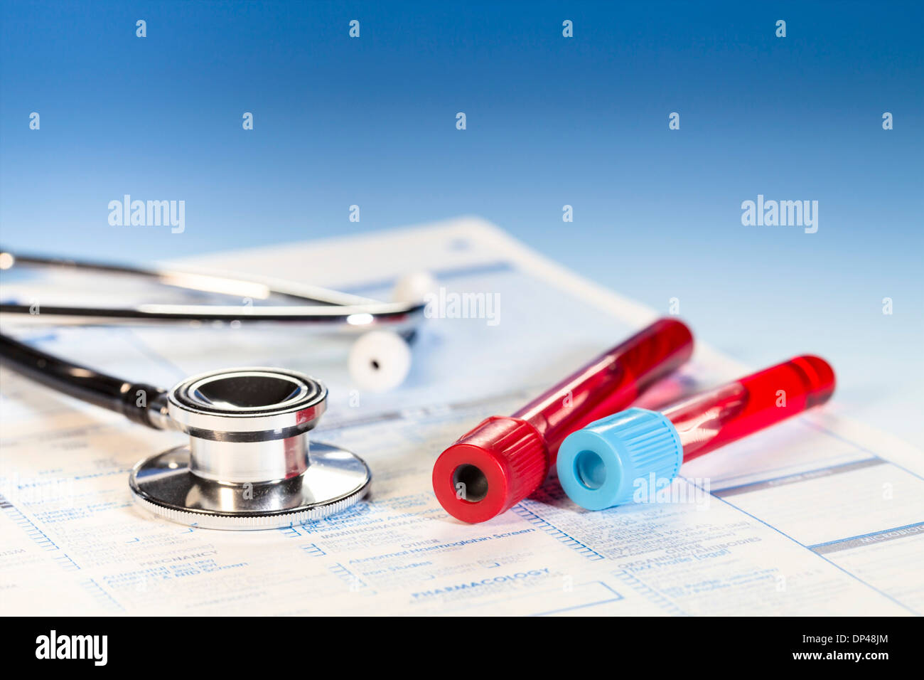 Analisi del sangue Foto Stock