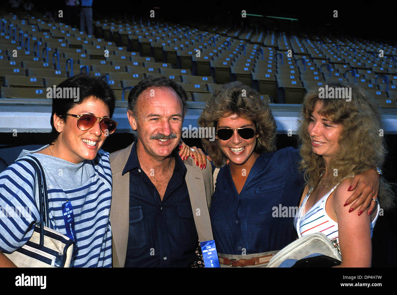 Apr. 18, 2006 - Gene Hackman e figlie.1982. MICHELSON- foto(Immagine di credito: © Globo foto/ZUMAPRESS.com) Foto Stock