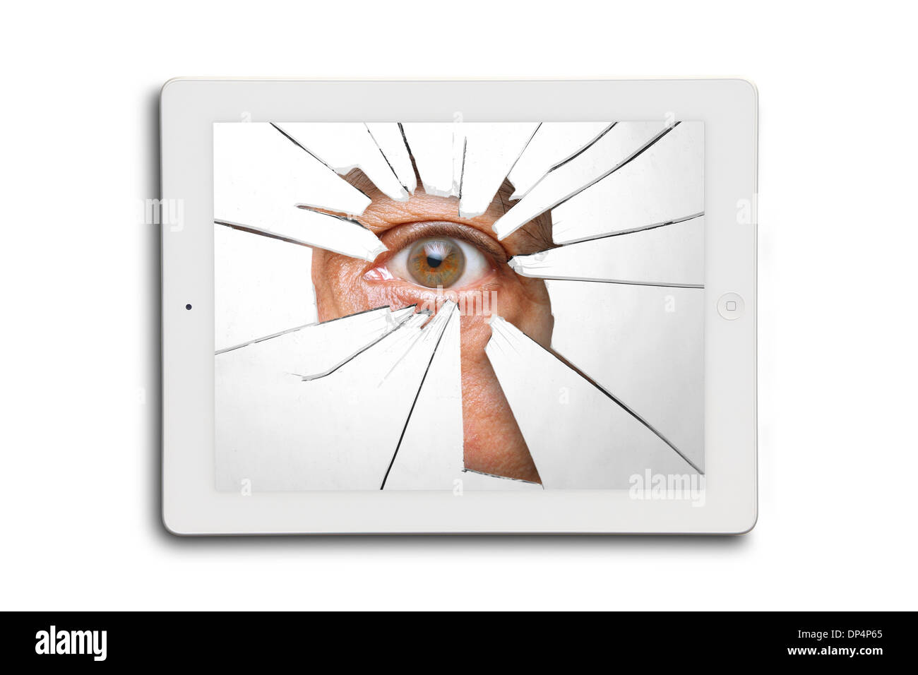 Cyber stalking, immagine concettuale Foto Stock