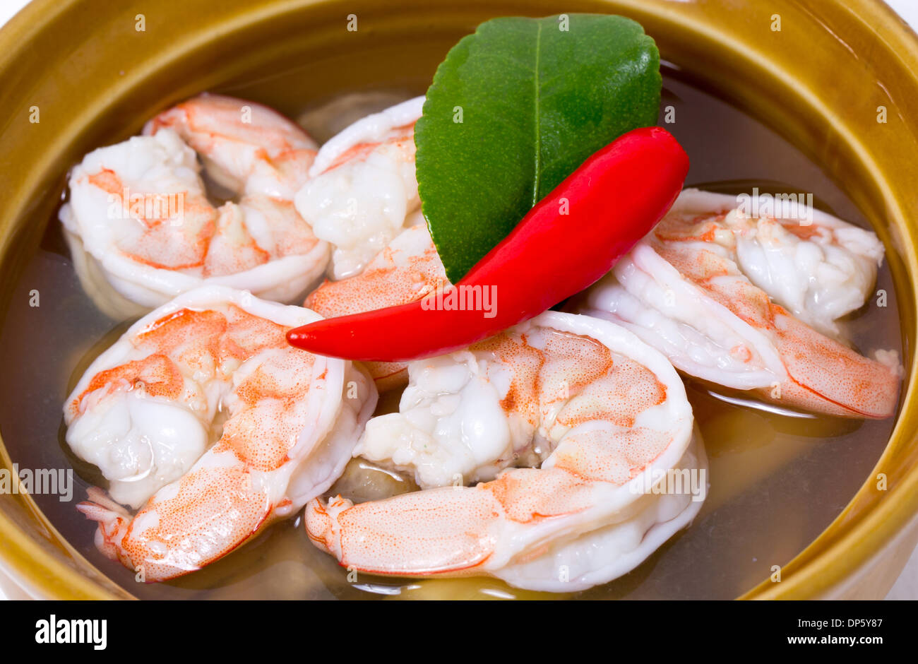 Tom Yum kung, il famoso e tradizionale della cucina tailandese. Foto Stock