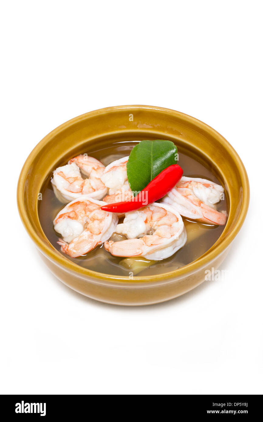 Tom Yum kung, il famoso e tradizionale della cucina tailandese. Foto Stock
