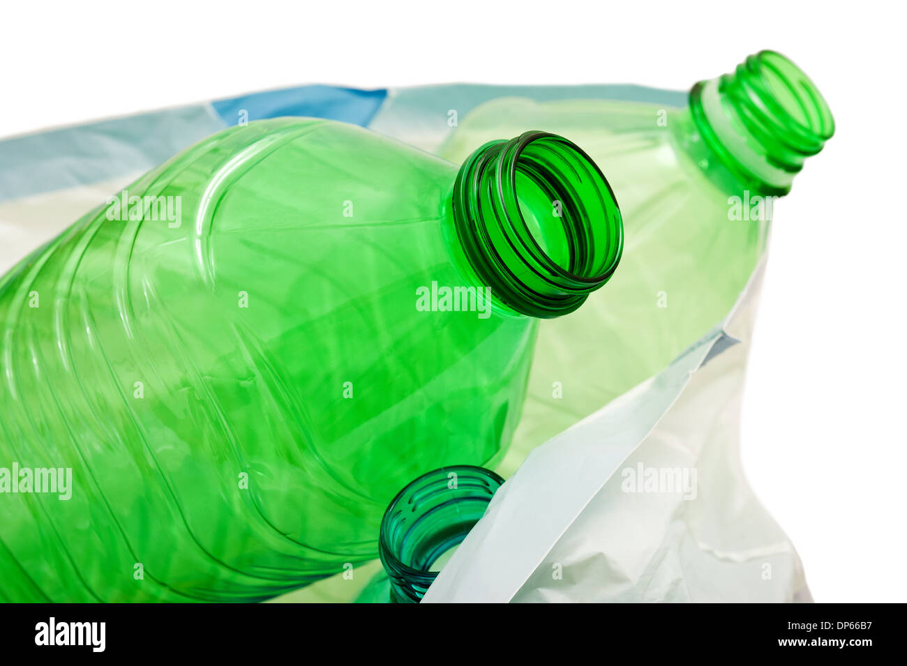 bottiglie di plastica Foto Stock