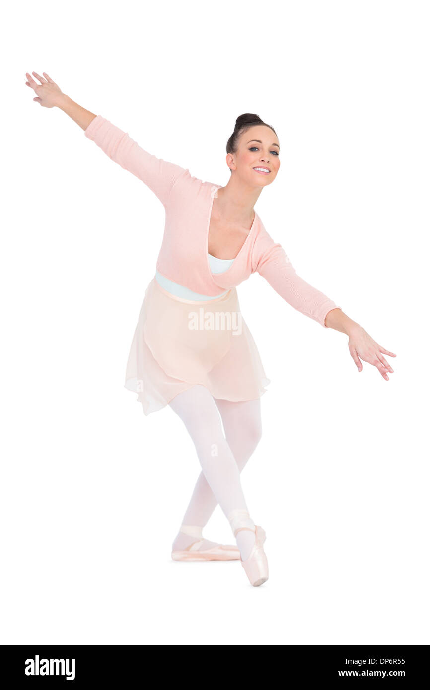 Allegro attraente ballerina dancing Foto Stock