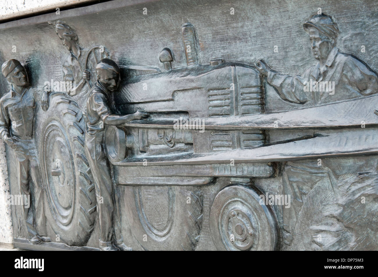 Close up dettaglio della Nazionale il Memoriale della Seconda Guerra Mondiale a Washington DC, Stati Uniti d'America Foto Stock