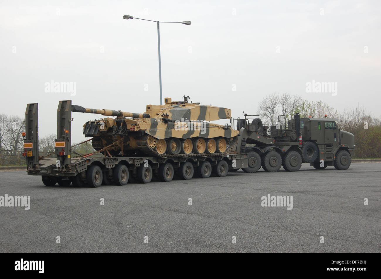 2 Challenger,serbatoio transporter,British, esercito, serbatoio, Foto Stock