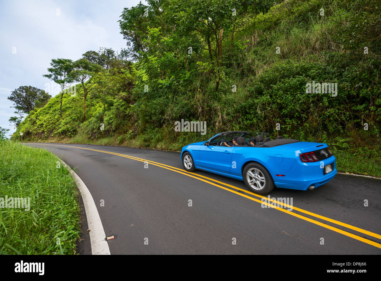La famosa strada di Hana in Maui, Hawaii. Foto Stock