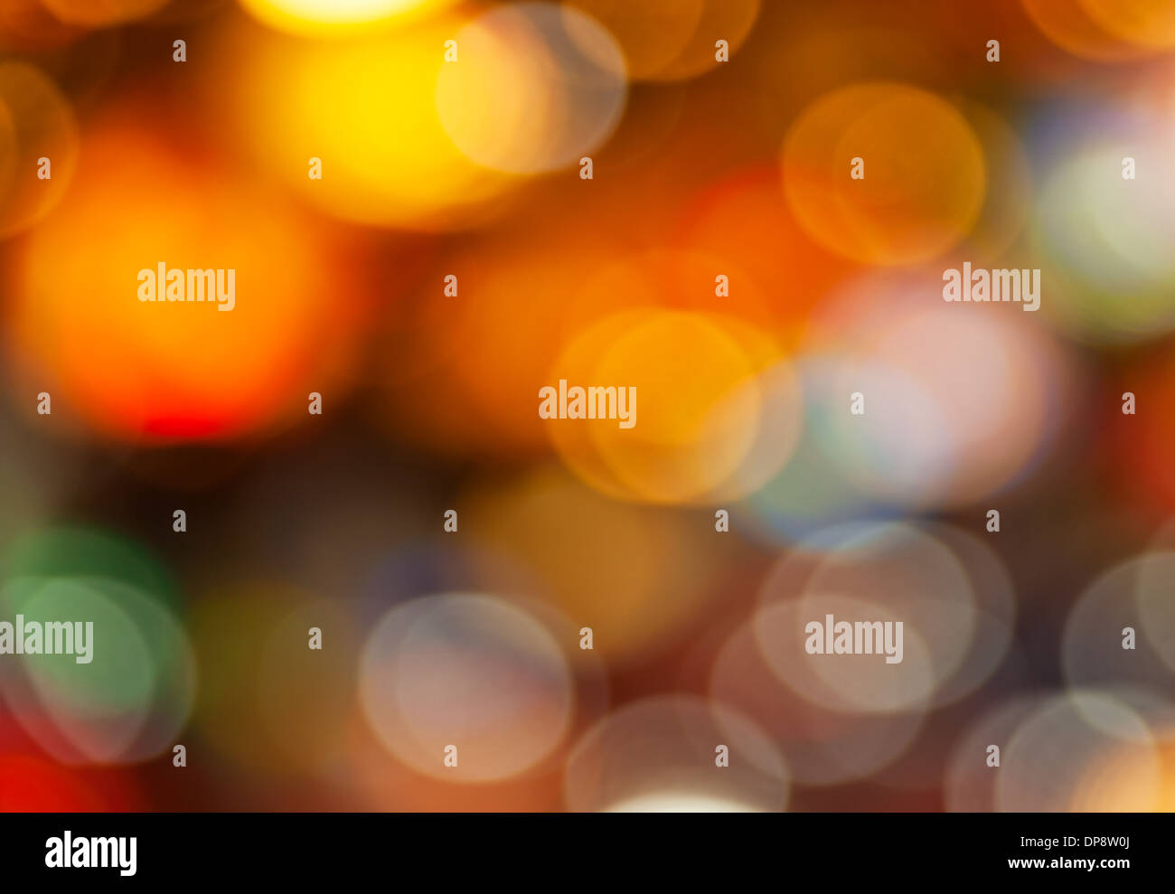 Abstract multicolore circolare sfondo bokeh di fondo. Foto Stock