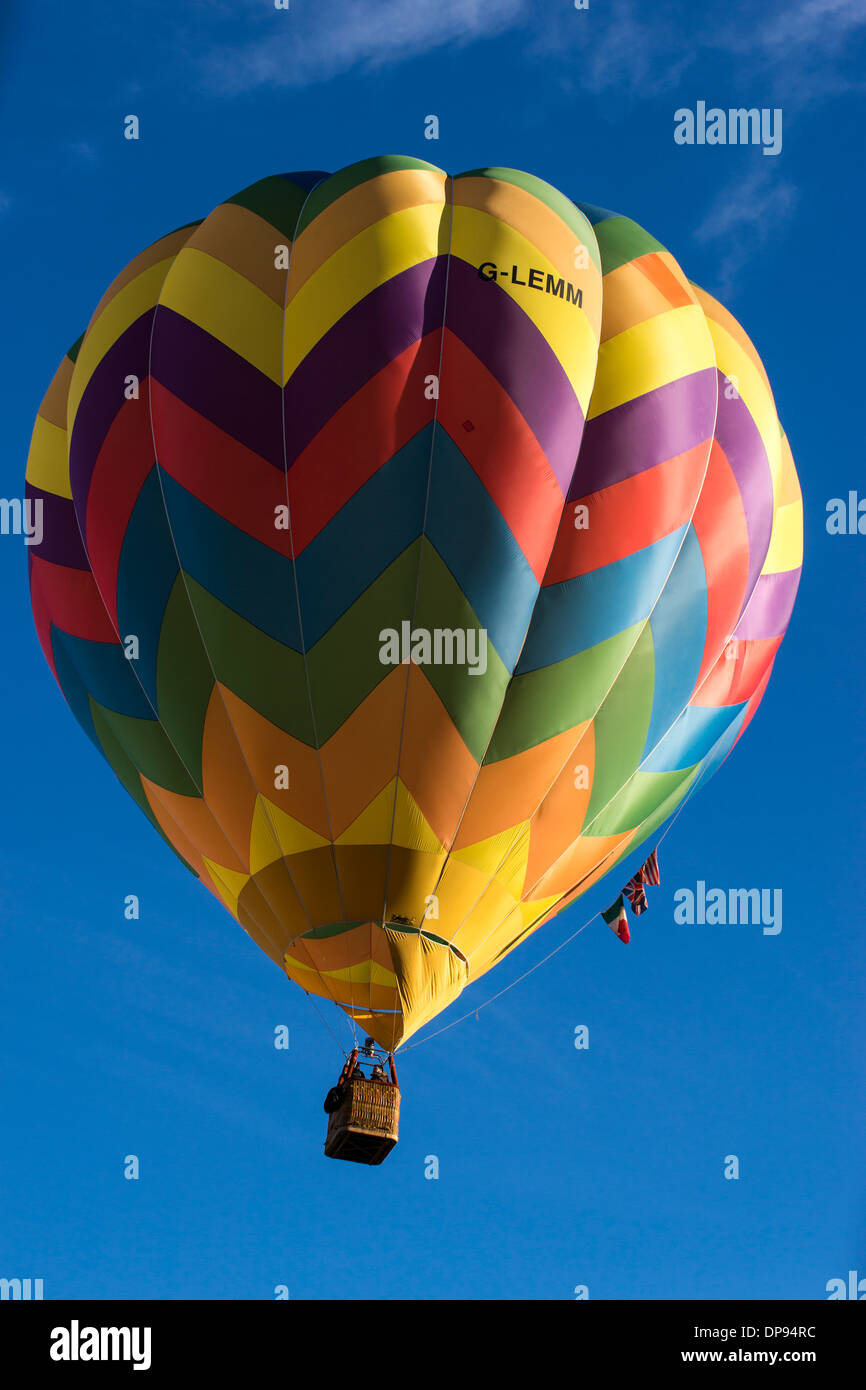 Volo in mongolfiera Foto Stock