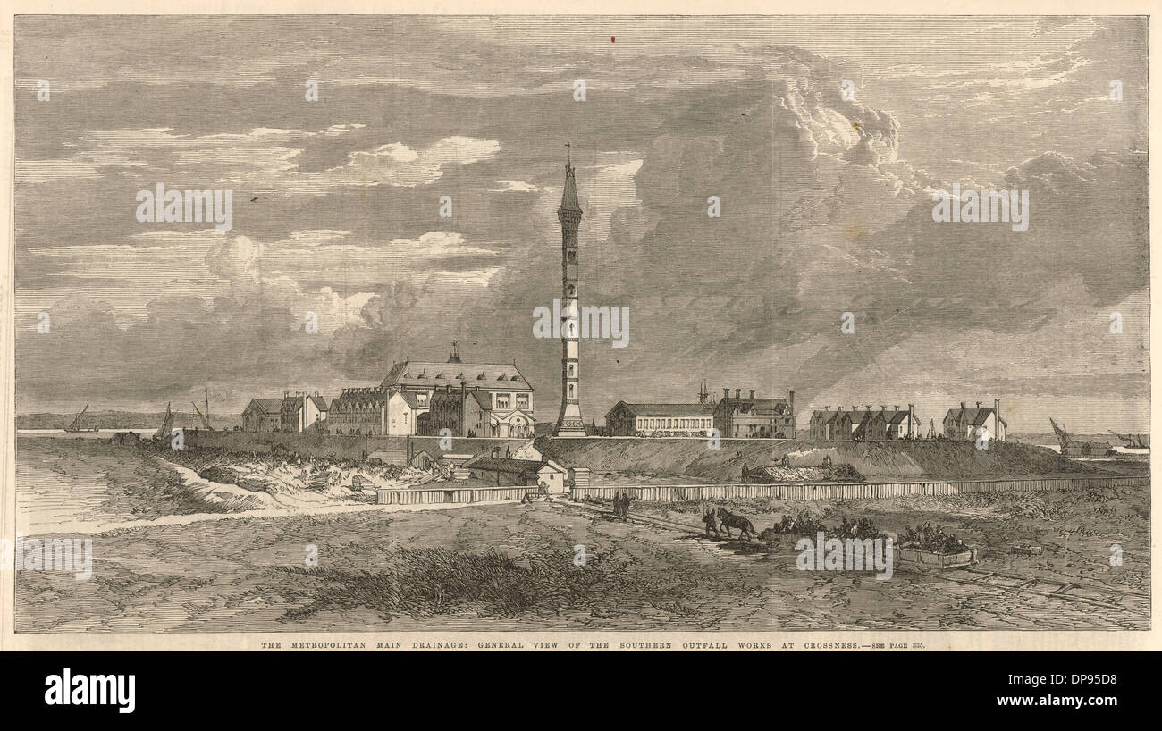 London Metropolitan Main Drainage 186 Foto Stock