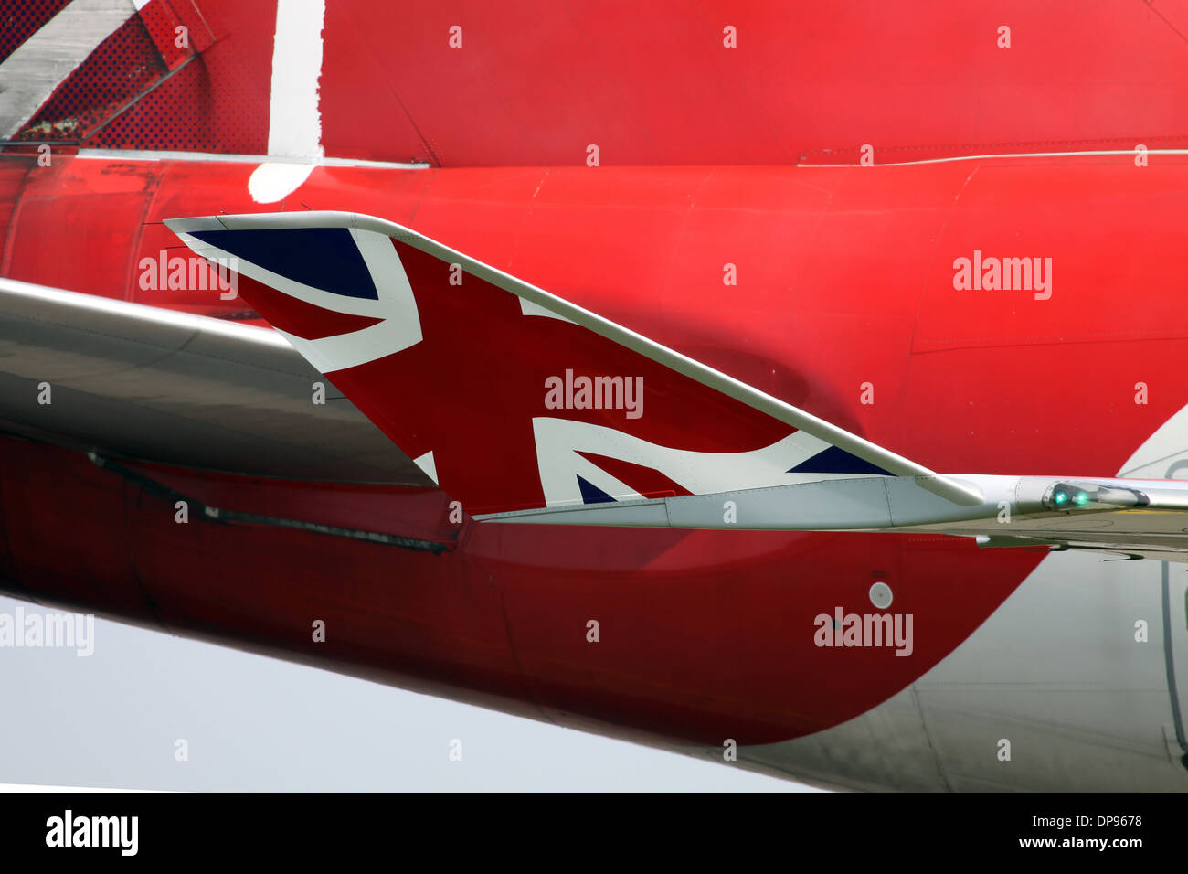 Aletta sul Boeing 747-400 aeromobile Foto Stock