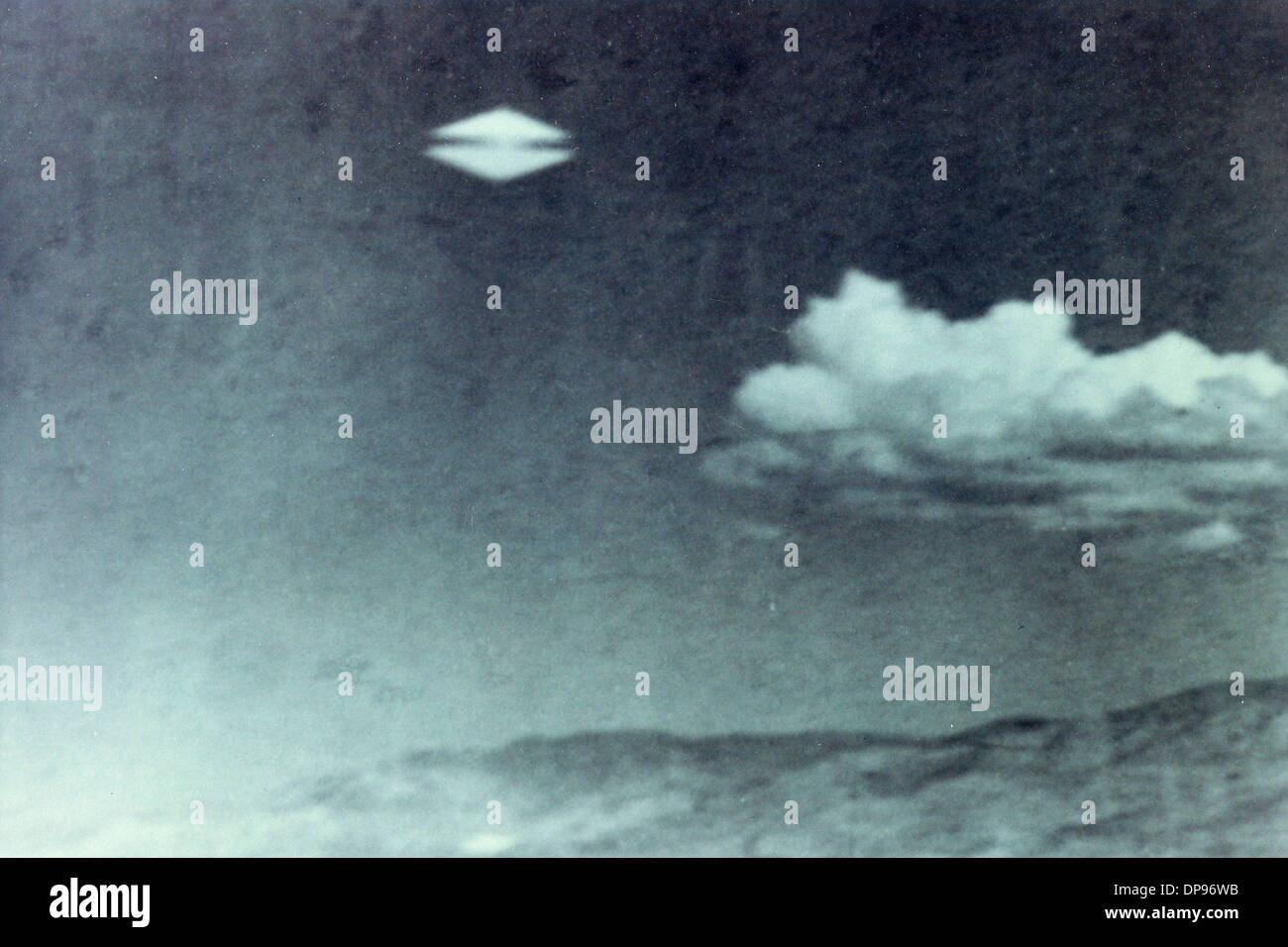 UFO: Film ancora di Daniel Fry di UFO su Merlin, Oregon Foto Stock
