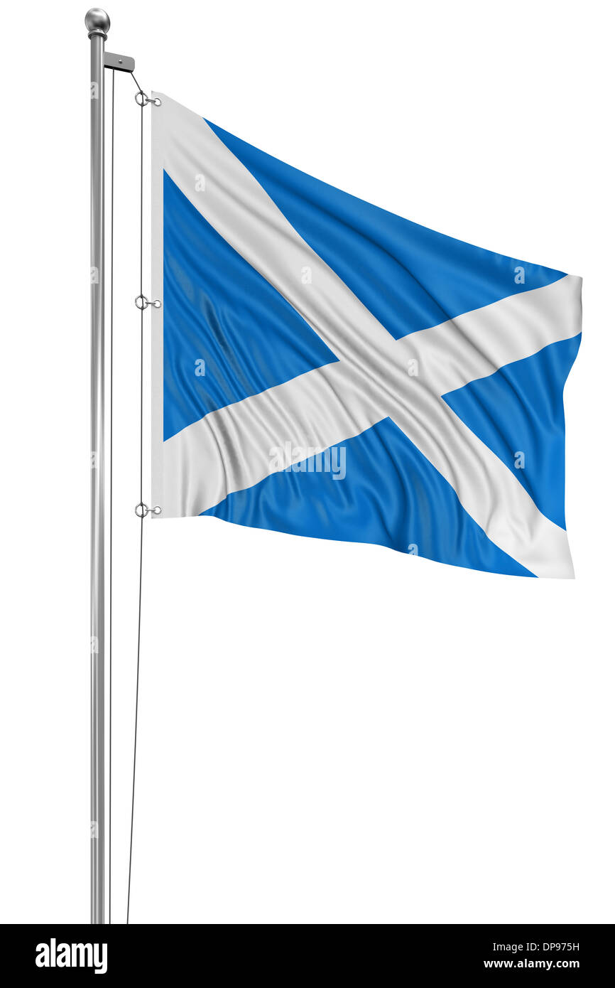 3D bandiera scozzese Foto Stock