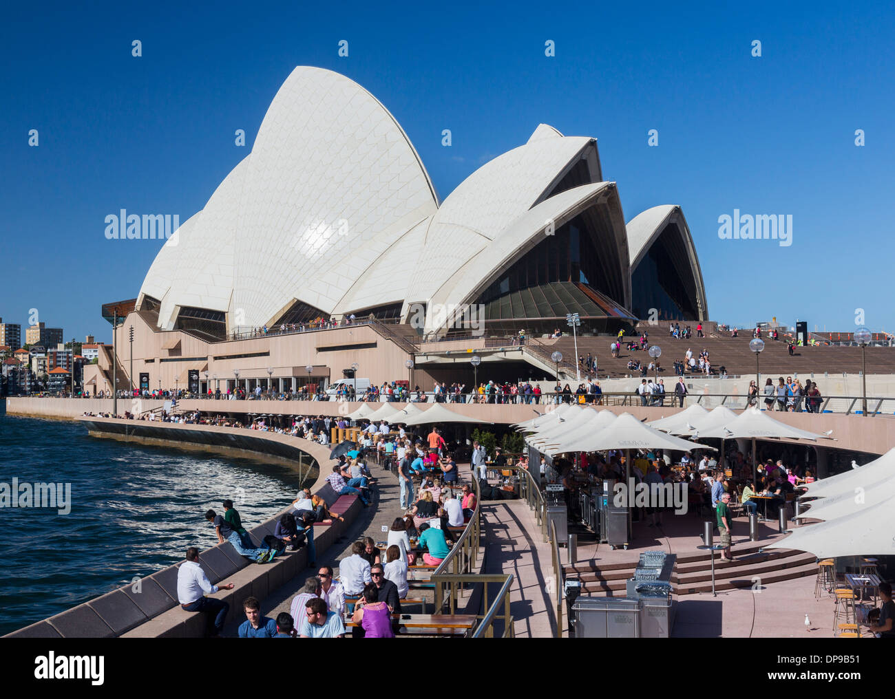 La Opera House di Sydney, Circular Quay, Sydney, Australia Foto Stock