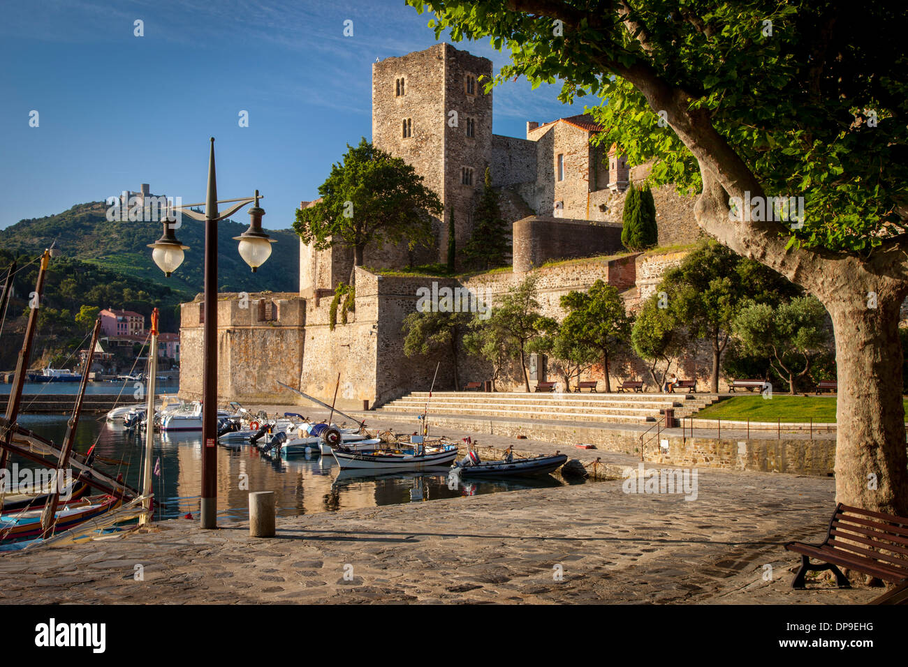 Castello reale di Collioure, Occitanie, Francia Foto Stock