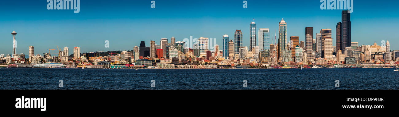 Seattle Washington panoramica, STATI UNITI D'AMERICA Foto Stock
