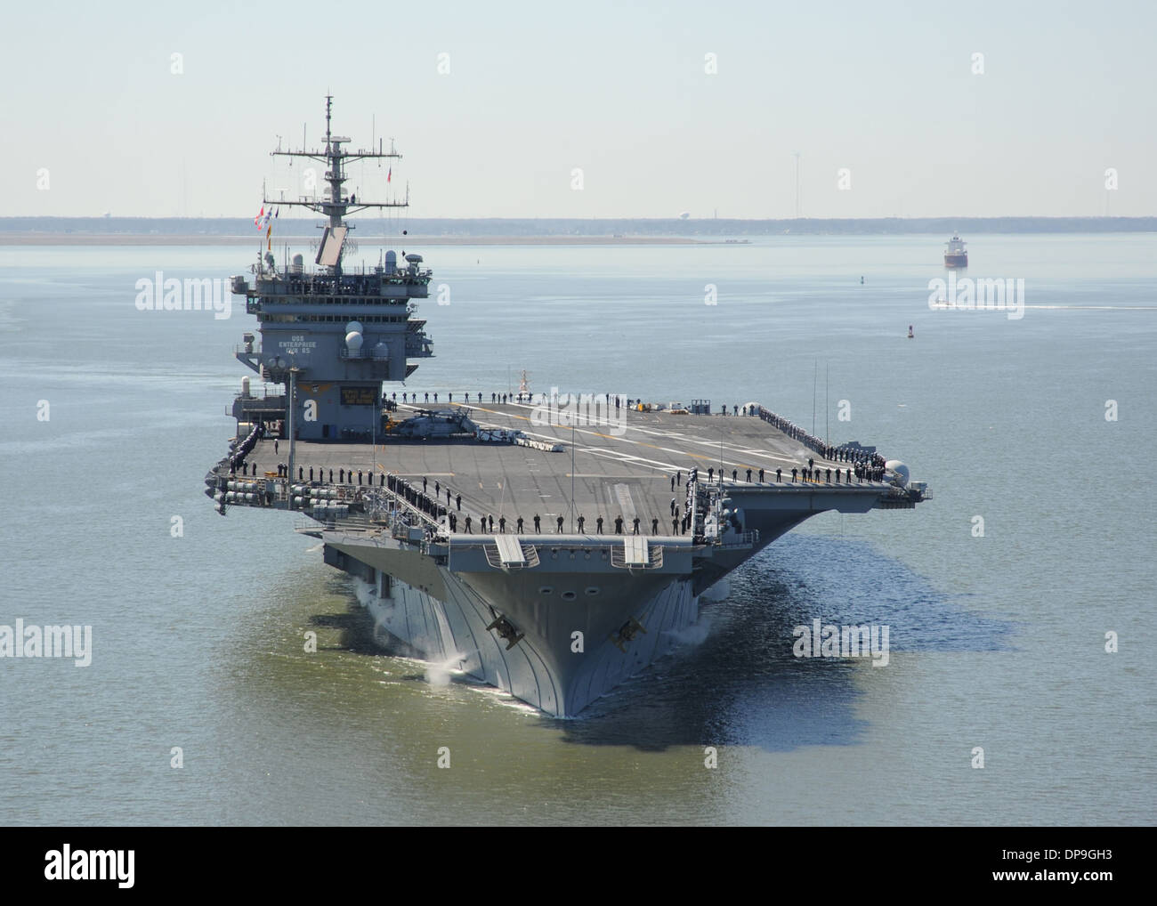 Portaerei USS Enterprise Foto stock - Alamy