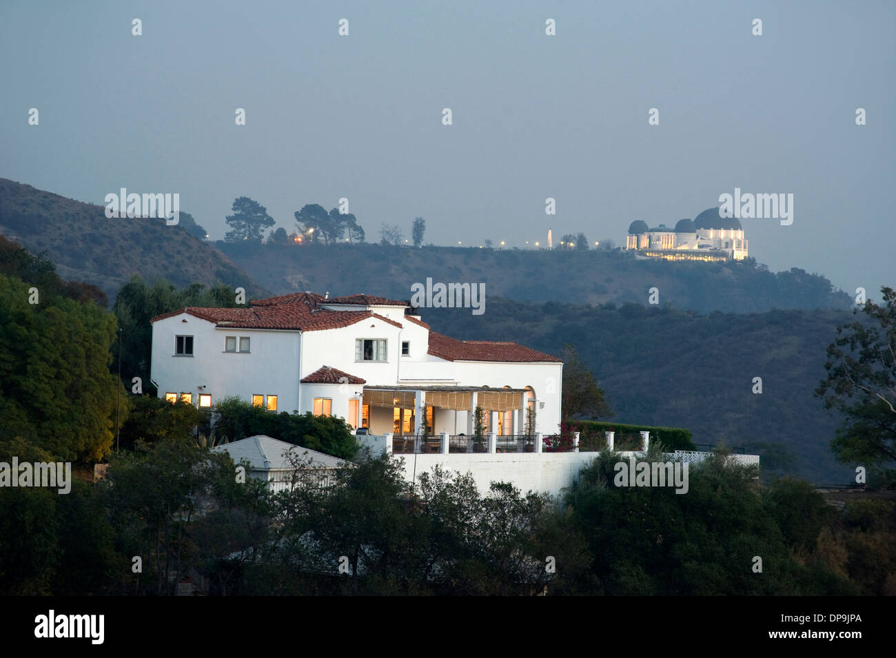 L'Osservatorio Griffith nelle Colline di Hollywood Foto Stock