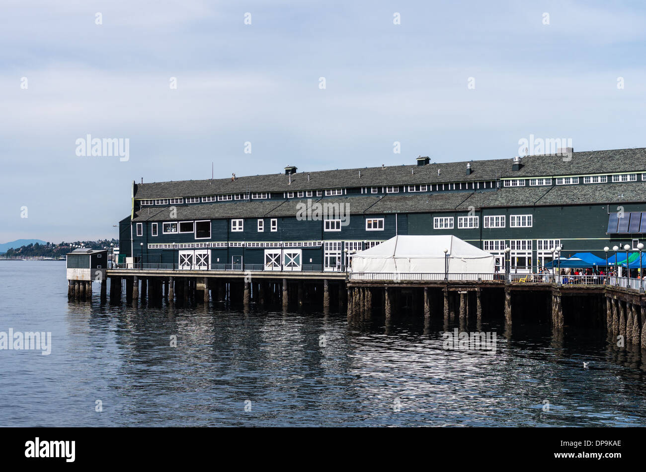 L'Aquarium di Seattle sul molo del porto di Seattle. Seattle, Washington Foto Stock