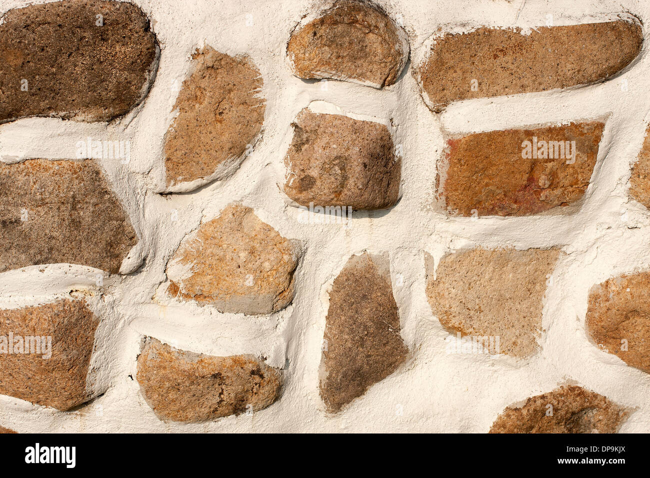Texture e di dettaglio del muro di pietra Foto Stock