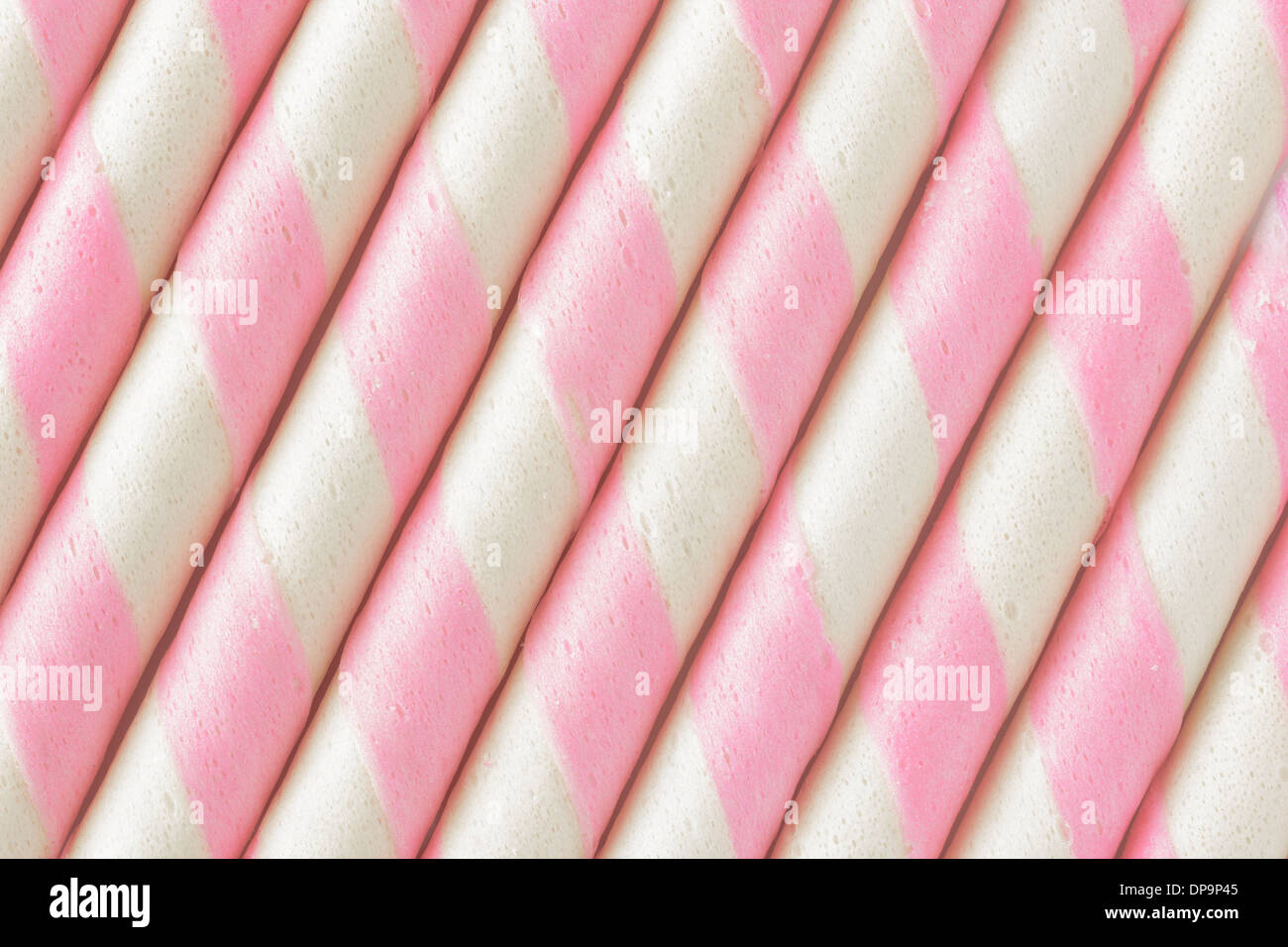 Closeup Striscia rosa di cialda sfondo . Foto Stock