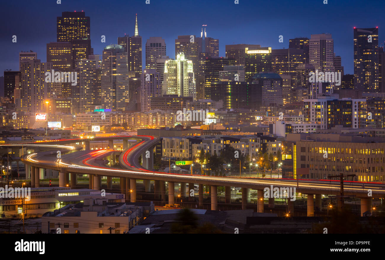 Potrero Hill è un quartiere residenziale di San Francisco, California Foto Stock