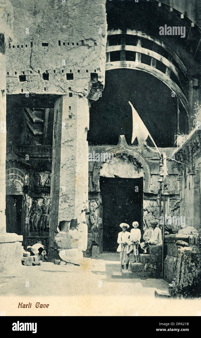 Karla Grotte, Lonavala, Maharashtra, India Foto Stock