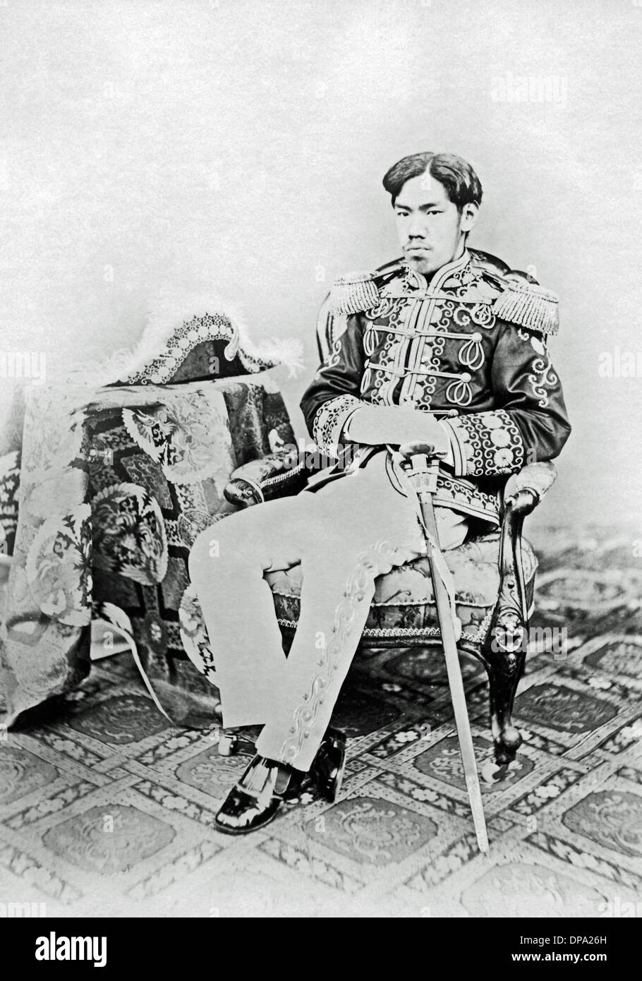 L'imperatore Meiji circa 1874, Giappone Foto Stock